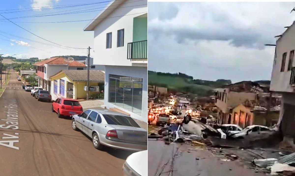 Tornado arrasa Rio Bonito do Iguaçu; 5 mortos e 130 feridos