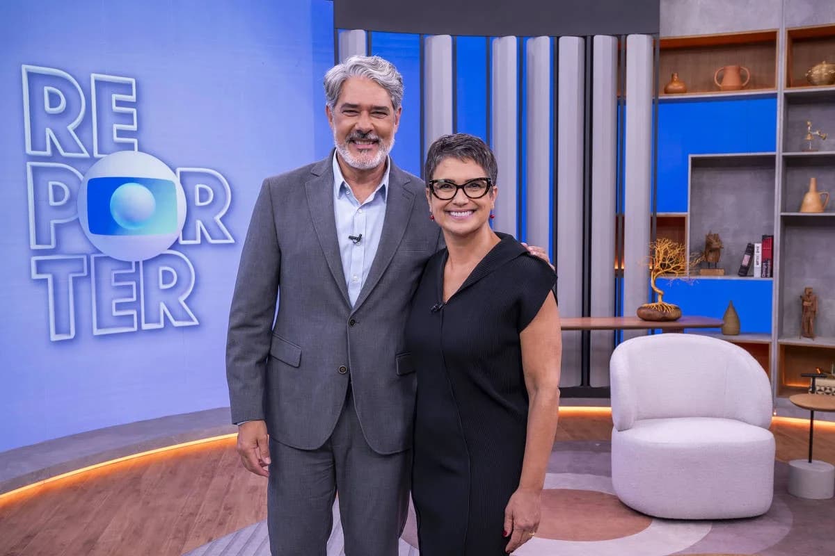 Bonner reaparece e grava 1º Globo Repórter com Sandra Annenberg