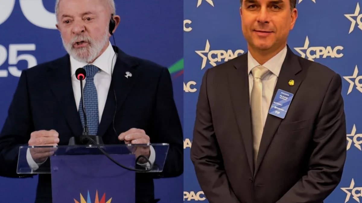 Risco internacional: Flávio Bolsonaro ameaça tirar o Brasil do Brics enquanto Lula defende o bloco