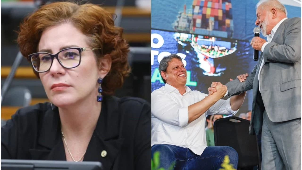 Lula e Tarcísio 'montam ninho' na mente de Carla Zambelli com troca de amabilidades