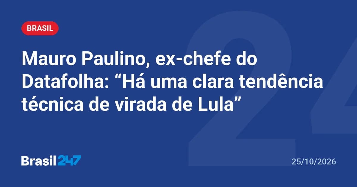 Alerta nas urnas: pesquisas apontam forte tendência de virada de Lula
